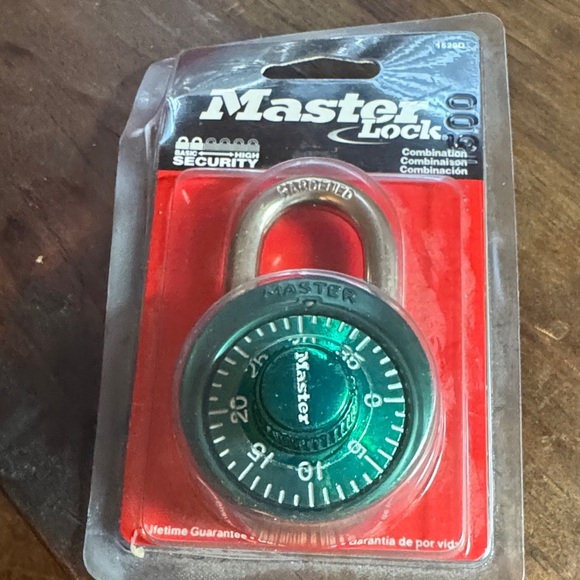 Green Combination Padlock - Picture 1 of 2